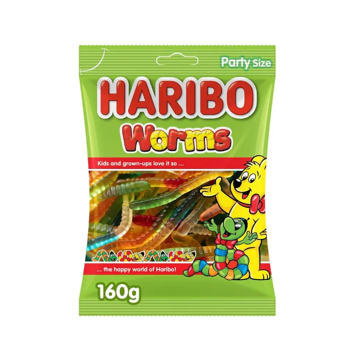 پاستیل هاریبو مدل Worms وزن 160 گرم