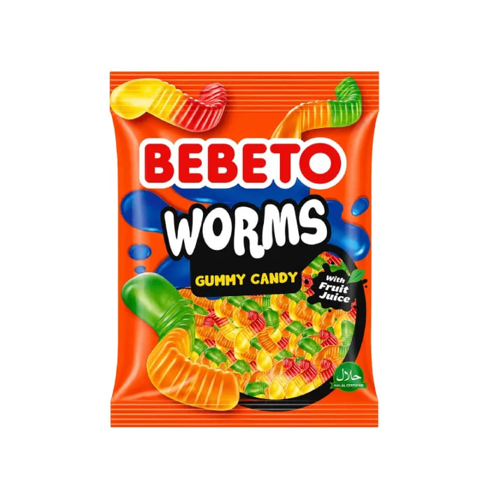 پاستیل ببتو مدل Worms وزن 80 گرم
